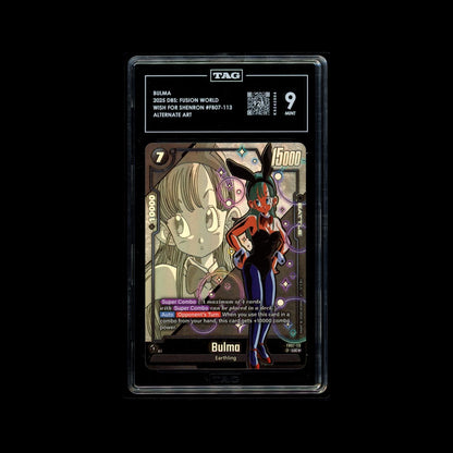2025 DBS Fusion World Bulma #FB07-113 Alternate Art  TAG 9