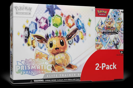 Costco Pokemon Prismatic Evolutions 2-Pack Trainer Box and Booster Bundle # - Miscellaneous Cards & Products - Near Mint