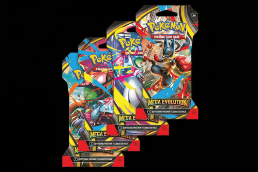Mega Evolution Sleeved Booster Pack Art Bundle [Set of 4] # - ME01: Mega Evolution 