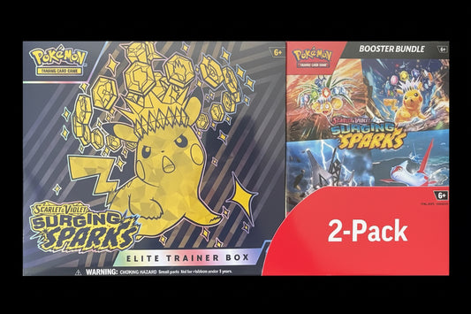 Costco Pokemon Surging Sparks 2-Pack Trainer Box and Booster Bundle # - Miscellaneous Cards & Products - Near Mint